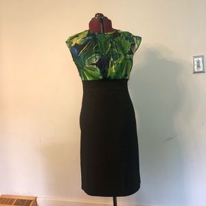 Gorgeous pencil dress with high neck.